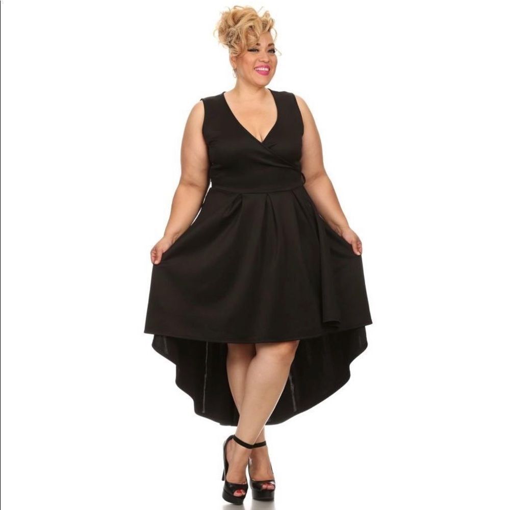 Sexy Midi Length fit & flare Plus Size  Dress